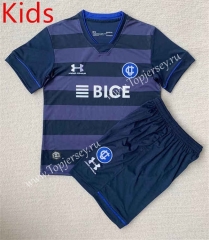 2023-2024 CD Universidad Católica 3rd Away Royal Blue Kids/Youth Soccer Uniform-AY