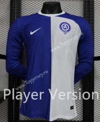 Player Version 2023-2024 Atletico Madrid Away Blue&White LS Thailand Soccer Jersey AAA-888