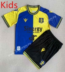2023-2024 Commemorative Version Hellas Verona FC Yellow&Blue Kids/Youth Soccer Uniform-AY
