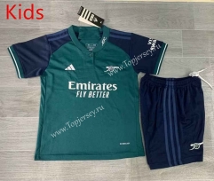 2023-2024 Arsenal Away Blue Kids/Youth Soccer Uniform-7809