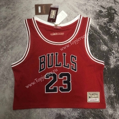 Retro Version Chicago Bulls Red #23 Women NBA Jersey-311
