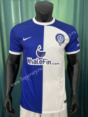 With Sponsor version 2023-2024 Atletico Madrid Away Blue&White Thailand Soccer Jersey AAA-305