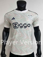 Player Version 2023-2024 Ajax Away White Thailand Soccer Jersey AAA-8407