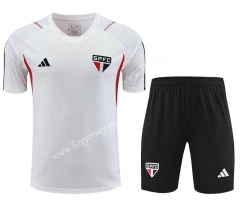 2023-2024 Sao Paulo Futebol Clube White Thailand Soccer Uniform-418
