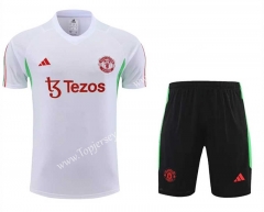 2023-2024 Manchester United White Thailand Soccer Uniform-7411