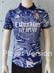 Player Version 2023-2024 Special Version Real Madrid Blue Thailand Soccer Jersey AAA-807