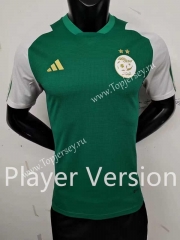 Player Version 2023-2024 Algeria Green&White Sleeve Thailand Soccer Jersey AAA-9926
