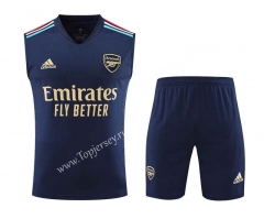 2023-2024 Arsenal Royal Blue Thailand Soccer Vest Uniform-418