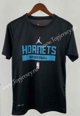 2023-2024 Charlotte Hornets Black NBA Cotton T-shirt-311