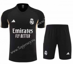 2023-2024 Real Madrid Black Thailand Soccer Uniform-7411