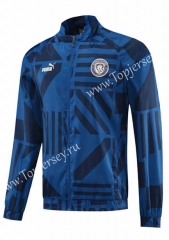 2023-2024 Manchester City Royal Blue Trench Coats-LH