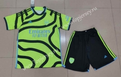 2023-2024 Arsenal Away Fluorescent Green Soccer Uniform-718