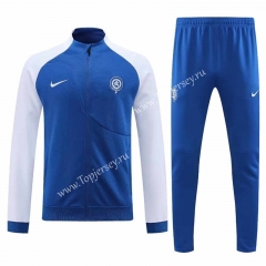 Commemorative Version Atletico Madrid Blue Thailand Soccer Jacket Uniform-7411