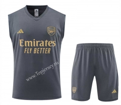2023-2024 Arsenal Light Gray Thailand Soccer Vest Uniform-4627