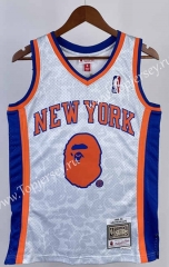 BAPE×M&N New York Knicks White #93 NBA Jersey-311