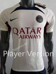 Player Version 2023-2024 Paris Light Yellow Thailand Soccer Jersey AAA-518