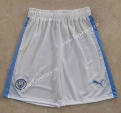 2023-2024 Manchester City Home White Thailand Soccer Shorts