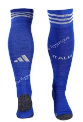 2023-2024 Italy Home Blue Kid/Youth Soccer Socks