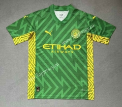 2023-2024 Manchester City Goalkeeper Green Thailand Soccer Jersey AAA