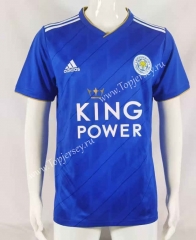 Retro Version 18-19 Leicester City Home Blue Thailand Soccer Jersey AAA-503