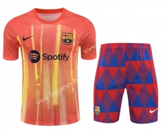 2023-2024 Barcelona Orange Thailand Soccer Uniform-418