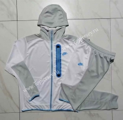 2023-2024 White Thailand Soccer Jacket Uniform With Hat-815