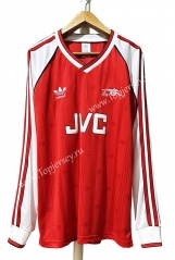 Retro Version 88-91 Arsenal Home Red LS Thailand Soccer Jersey AAA-7505