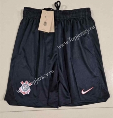 2023-2024 Corinthians Home Black Thailand Soccer Shorts