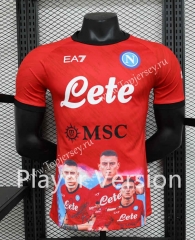 Player Version 2023-2024 Champion Version Napoli Red Thailand Soccer Jersey AAA-888