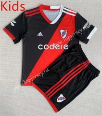 2023-2024 CA River Plate 2nd Away Black Kids/Youth Soccer Uniform-AY