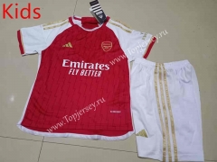 2023-2024 Correct Version Arsenal Home Red Kids/Youth Soccer Uniform-507