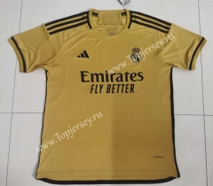 2023-2024 Real Madrid Yellow Thailand Soccer Jersey AAA-4178