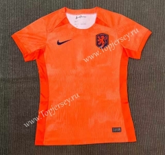 2023-2024 Netherlands Home Orange Women Thailand Soccer Jersey AAA-416