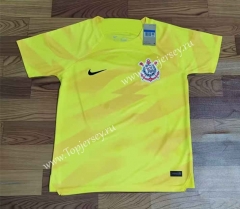 2023-2024 Corinthians Goalkeeper Yellow Thailand Soccer Jersey AAA-2483