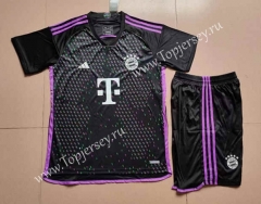 2023-2024 Bayern München Away Black Soccer Uniform-718