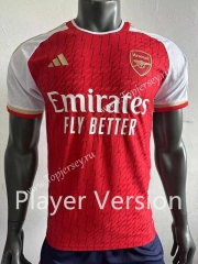 Player Version Correct Version 2023-2024 Arsenal Home Red Thailand Soccer Jersey AAA-518