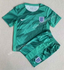 2023-2024 England Goalkeeper Green Soccer Uniform-AY
