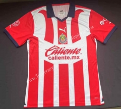(S-3XL) 2023-2024 Deportivo Guadalajara Home Red&White Thailand Soccer Jersey AAA-912