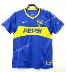 Retro Version 03-04 Boca Juniors Home Blue Thailand Soccer Jersey AAA-811