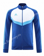 Blue&White Thailand Soccer Jacket-LH