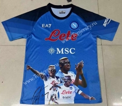 2022-2023 Champion Version Napoli Home Blue Thailand Soccer Jersey AAA