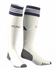 2023-2024 Italy Away White Thailand Soccer Socks
