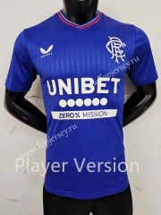 Player Version 2023-2024 Rangers Home Blue Thailand Soccer Jersey AAA