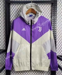 2023-2024 Juventus Purple&White Thailand Trench Coats With Hat-GDP