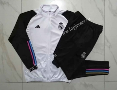 2023-2024 Real Madrid White Thailand Soccer Jacket Uniform-815