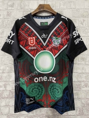 2023-2024 Native Version New Zealand Warriors Black Thailand Rugby Jersey