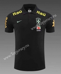 2023-2024 Brazil Black Thailand Polo Shirt-817
