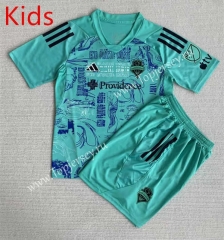 2023-2024 Special Version Seattle Sounders Green Kids/Youth Soccer Uniform-AY