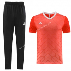 Adidas Orange Short Sleeve Thailand Soccer Tracksuit-LH