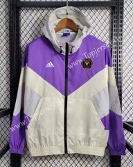 2023-2024 Inter Miami CF Purple&White Thailand Trench Coats With Hat-GDP